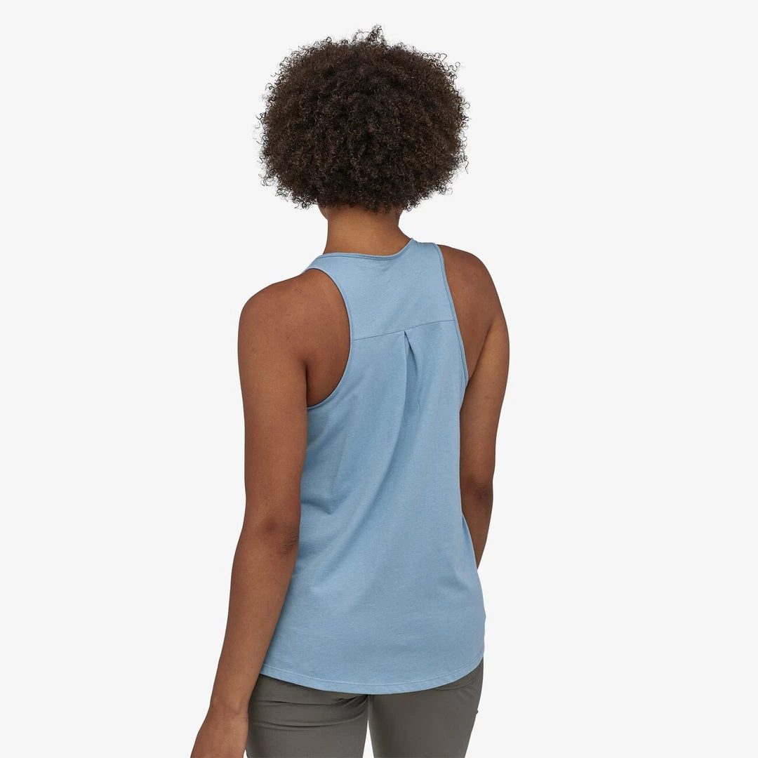 Patagonia Women's Pastel P-6 Logo Organic Cotton High Neck Tank Top 5 Patagonia Women's Pastel P-6 Logo Organic Cotton High Neck Tank Top