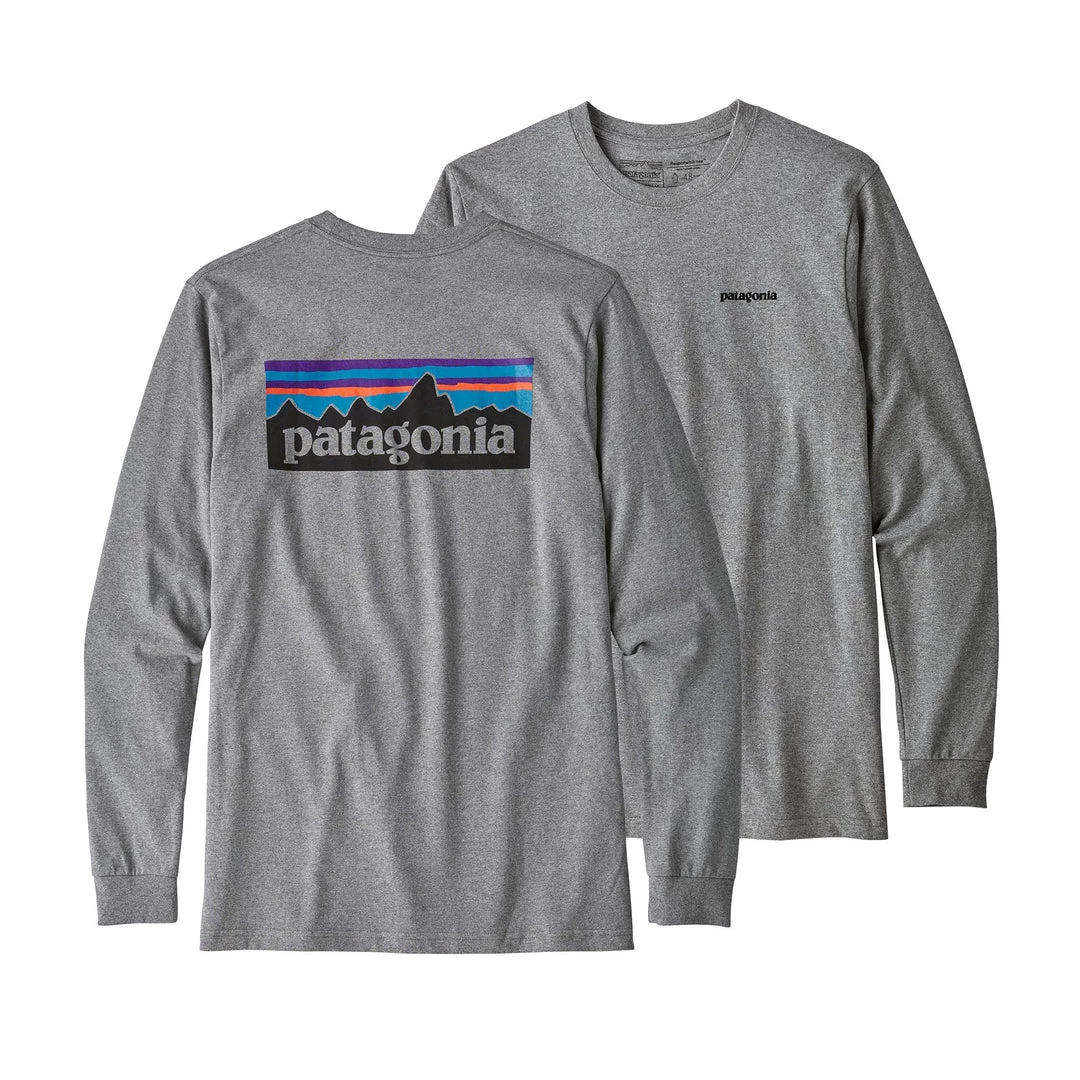 Patagonia Men's Long-Sleeved P-6 Logo Responsibili-Tee 3 Patagonia Men's Long-Sleeved P-6 Logo Responsibili-Tee