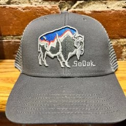 Granite Sports SoDak Clothing Original 1889 Buffalo Trucker Cap Hats