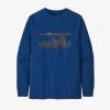 Patagonia Boys' Long Sleeved Graphic Organic Cotton T-Shirt