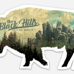 Black Hills Stickers Black Hills Buffalo Sticker Gear & More