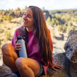 Hydro Flask Wide Mouth 24oz Bottle W/ Straw Lid