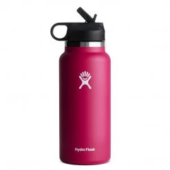 Hydro Flask Wide Mouth 32oz Bottle W/ Straw Lid